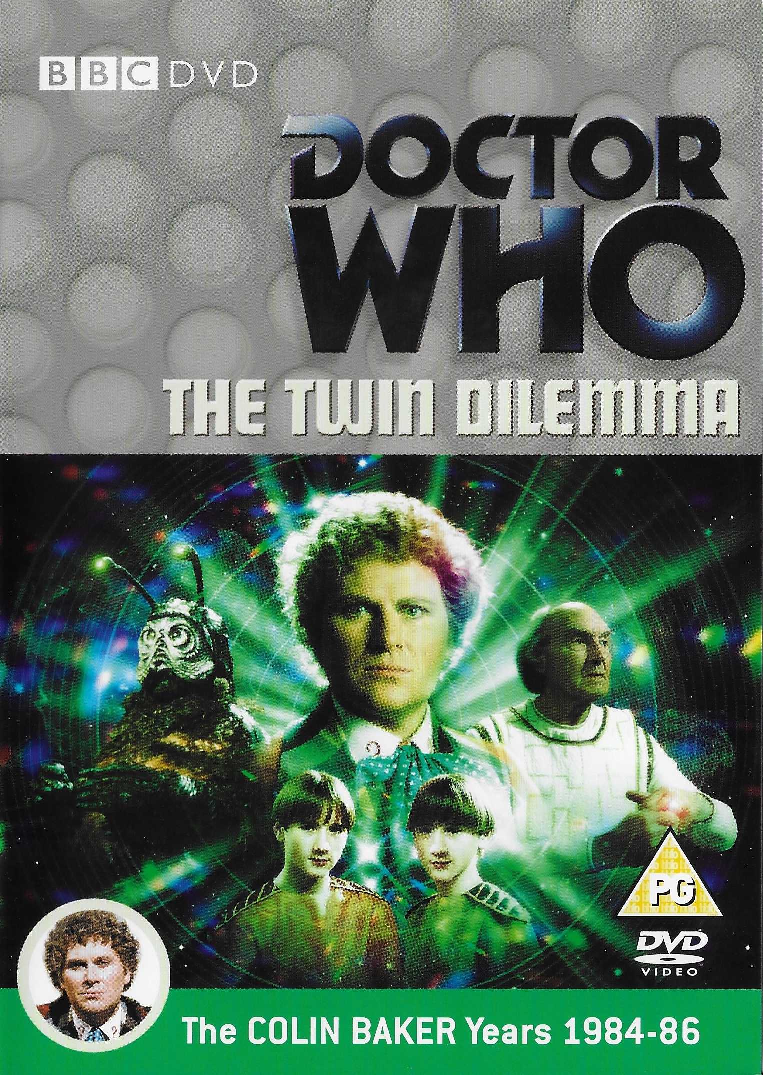 Picture of BBCDVD 2598 Doctor Who - The twin dilemma by artist Anthony Steven from the BBC records and Tapes library